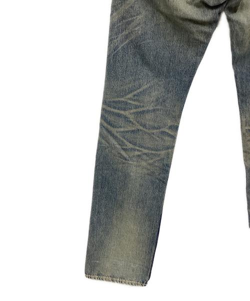 Hysteric Glamour（ヒステリックグラマー）Hysteric Glamour (ヒステリックグラマー) CPR加工リペアクラッシュスタッズデニム インディゴ サイズ:71㎝（W28）の古着・服飾アイテム