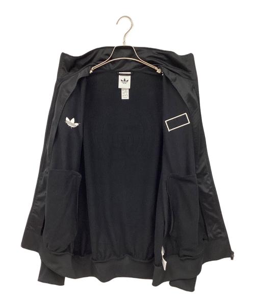 adidas（アディダス）adidas (アディダス) トラックジャケット ブラック×ホワイト サイズ:3XLの古着・服飾アイテム