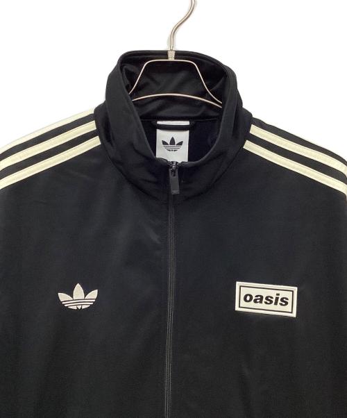 adidas（アディダス）adidas (アディダス) トラックジャケット ブラック×ホワイト サイズ:3XLの古着・服飾アイテム