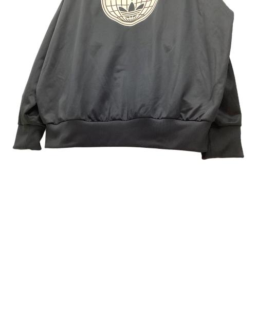 adidas（アディダス）adidas (アディダス) トラックジャケット ブラック×ホワイト サイズ:3XLの古着・服飾アイテム