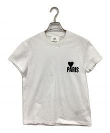 AMI PARIS（アミ パリス）の古着「半袖カットソー」｜ホワイト