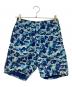 A BATHING APE（アベイシングエイプ）の古着「Camo Beach Shorts」｜ブルー