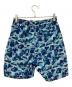 A BATHING APE (アベイシングエイプ) Camo Beach Shorts ブルー サイズ:M：8000円