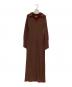 POLO BCS（ポロ・ビーシーエス）の古着「ニットワンピース」｜ブラウン×レッド