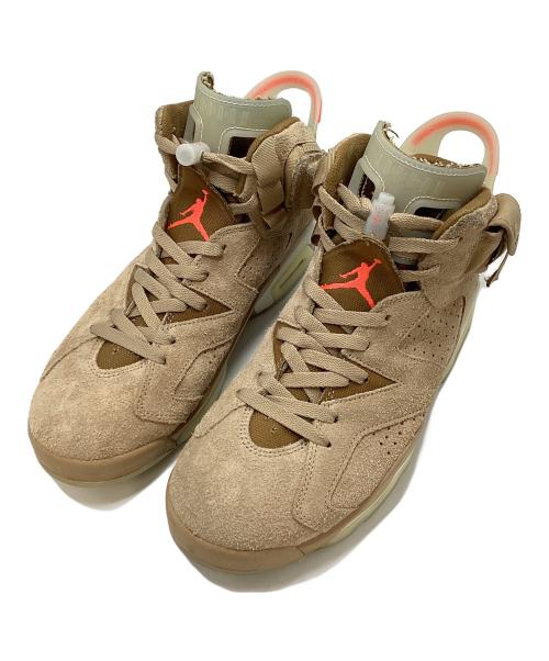 NIKE（ナイキ）NIKE (ナイキ) Travis Scott (トラヴィススコット) AIR JORDAN 6 RETRO SP BRITISH KAHKI ブラウン サイズ:27㎝の古着・服飾アイテム