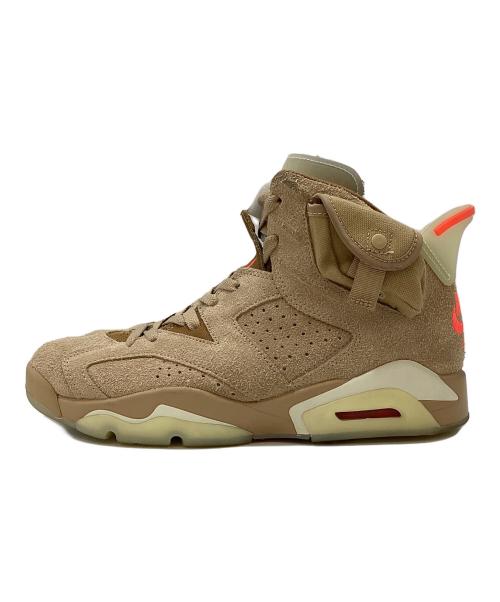 NIKE（ナイキ）NIKE (ナイキ) Travis Scott (トラヴィススコット) AIR JORDAN 6 RETRO SP BRITISH KAHKI ブラウン サイズ:27㎝の古着・服飾アイテム