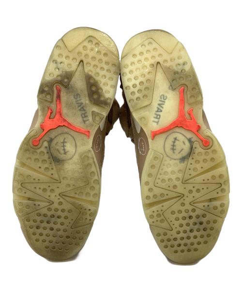 NIKE（ナイキ）NIKE (ナイキ) Travis Scott (トラヴィススコット) AIR JORDAN 6 RETRO SP BRITISH KAHKI ブラウン サイズ:27㎝の古着・服飾アイテム