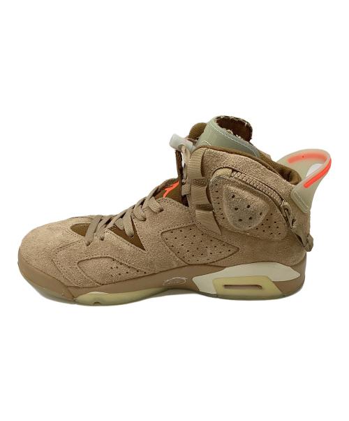 NIKE（ナイキ）NIKE (ナイキ) Travis Scott (トラヴィススコット) AIR JORDAN 6 RETRO SP BRITISH KAHKI ブラウン サイズ:27㎝の古着・服飾アイテム