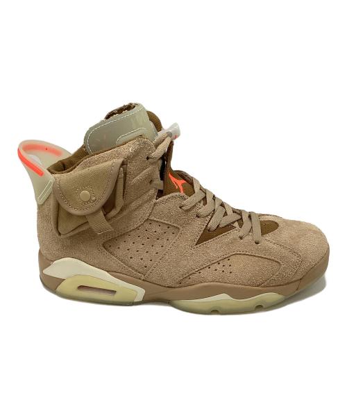 NIKE（ナイキ）NIKE (ナイキ) Travis Scott (トラヴィススコット) AIR JORDAN 6 RETRO SP BRITISH KAHKI ブラウン サイズ:27㎝の古着・服飾アイテム