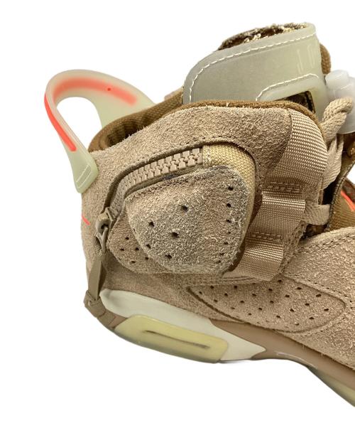 NIKE（ナイキ）NIKE (ナイキ) Travis Scott (トラヴィススコット) AIR JORDAN 6 RETRO SP BRITISH KAHKI ブラウン サイズ:27㎝の古着・服飾アイテム