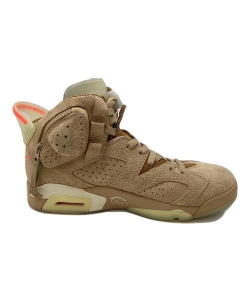 NIKE（ナイキ）NIKE (ナイキ) Travis Scott (トラヴィススコット) AIR JORDAN 6 RETRO SP BRITISH KAHKI ブラウン サイズ:27㎝の古着・服飾アイテム