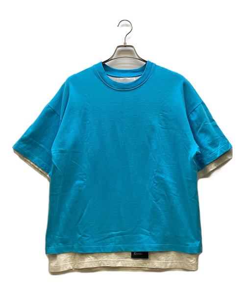 NEON SIGN（ネオンサイン）NEON SIGN (ネオンサイン) レイヤードカットソー ブルー サイズ:46の古着・服飾アイテム