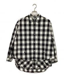 CMF OUTDOOR GARMENT（コンフィーアウトドアガーメント）の古着「NEWSPAPER SHIRTS」｜ブラック×ホワイト