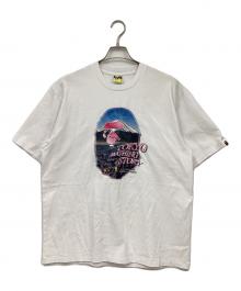 A BATHING APE（ア ベイシング エイプ）の古着「プリントTシャツ」｜ホワイト