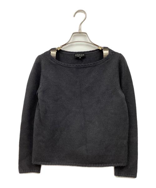 GUCCI（グッチ）GUCCI (グッチ) 薄手ニット グレー サイズ:Mの古着・服飾アイテム