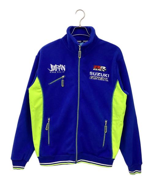SUZUKI（スズキ）SUZUKI (スズキ) フリースジャケット ブルー×グリーン サイズ:Mの古着・服飾アイテム