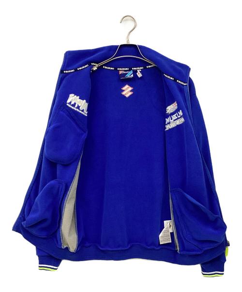 SUZUKI（スズキ）SUZUKI (スズキ) フリースジャケット ブルー×グリーン サイズ:Mの古着・服飾アイテム