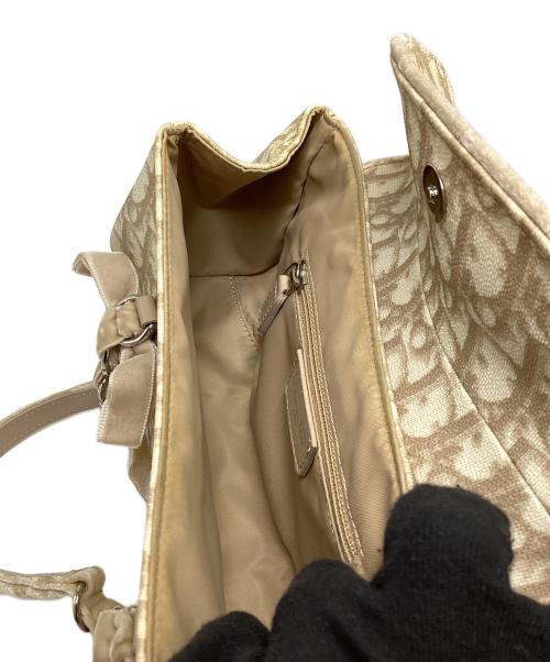 Christian Dior（クリスチャン ディオール）Christian Dior (クリスチャン ディオール) ディオール/トロッター/ロマンティック/O1-RU-0065/ハンドバッグ ベージュの古着・服飾アイテム