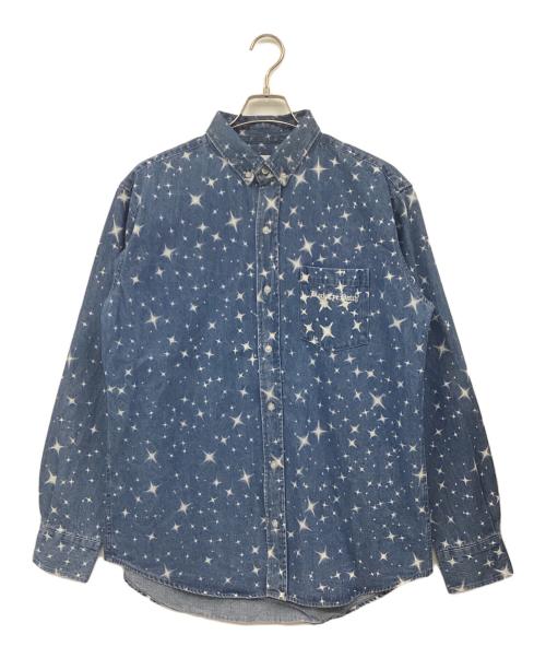 BlackEyePatch（ブラックアイパッチ）BlackEyePatch (ブラックアイパッチ) 長袖シャツ ブルー サイズ:Lの古着・服飾アイテム