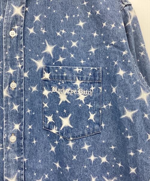 BlackEyePatch（ブラックアイパッチ）BlackEyePatch (ブラックアイパッチ) 長袖シャツ ブルー サイズ:Lの古着・服飾アイテム