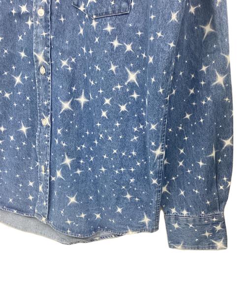 BlackEyePatch（ブラックアイパッチ）BlackEyePatch (ブラックアイパッチ) 長袖シャツ ブルー サイズ:Lの古着・服飾アイテム
