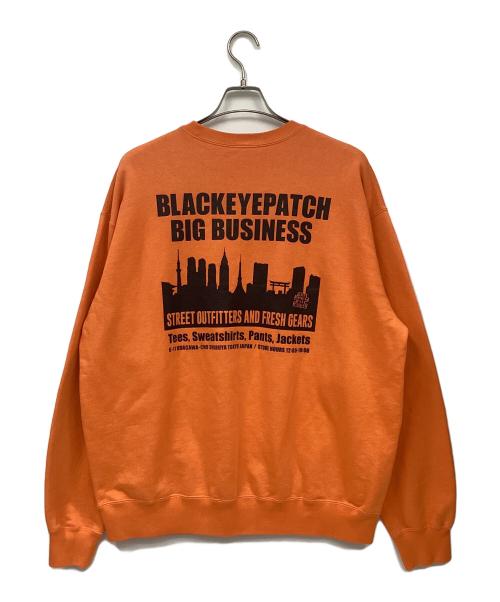 THE BLACK EYE PATCH（ブラックアイパッチ）THE BLACK EYE PATCH (ブラックアイパッチ) スウェット オレンジ サイズ:XLの古着・服飾アイテム