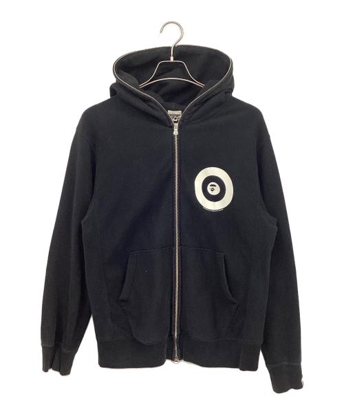 BAPE BY A BATHING APE（ベイプバイアベイシングエイプ）BAPE BY A BATHING APE (ベイプバイアベイシングエイプ) ジップパーカー ブラック サイズ:Mの古着・服飾アイテム