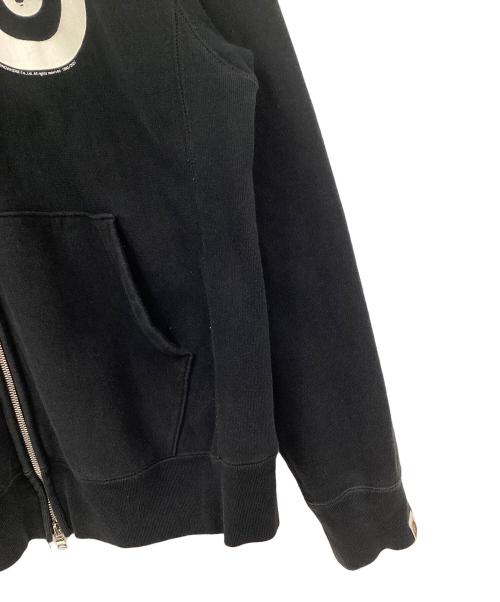 BAPE BY A BATHING APE（ベイプバイアベイシングエイプ）BAPE BY A BATHING APE (ベイプバイアベイシングエイプ) ジップパーカー ブラック サイズ:Mの古着・服飾アイテム