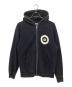 BAPE BY A BATHING APE（ベイプバイアベイシングエイプ）の古着「ジップパーカー」｜ブラック