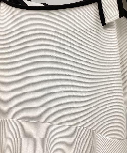 MARY QUANT（マリークヮント）MARY QUANT (マリークヮント) ノースリーブワンピース ブラック×ホワイト サイズ:Mの古着・服飾アイテム