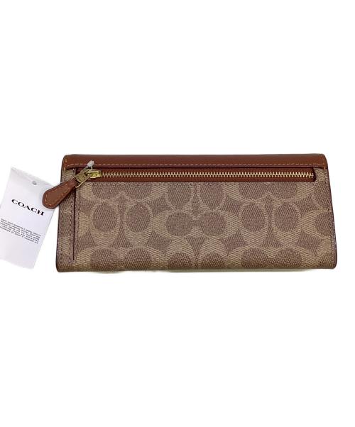 COACH（コーチ）COACH (コーチ) コーチ/CAT55/長財布 ブラウン×ベージュ 未使用品の古着・服飾アイテム