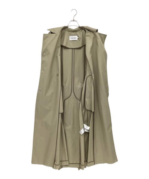 Calvin Klein（カルバンクライン）Calvin Klein (カルバンクライン) トレンチコート ベージュ サイズ:34の古着・服飾アイテム