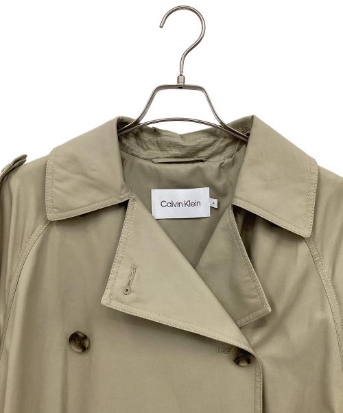 Calvin Klein（カルバンクライン）Calvin Klein (カルバンクライン) トレンチコート ベージュ サイズ:34の古着・服飾アイテム
