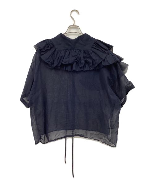 YORI（ヨリ）YORI (ヨリ) 半袖シャツ ネイビー サイズ:38の古着・服飾アイテム