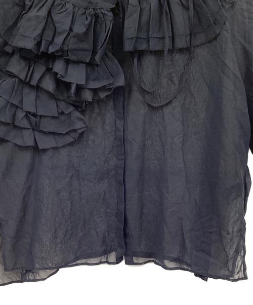 YORI（ヨリ）YORI (ヨリ) 半袖シャツ ネイビー サイズ:38の古着・服飾アイテム
