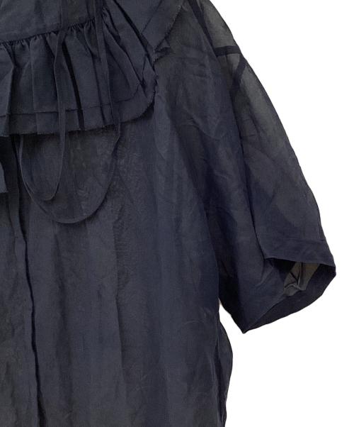 YORI（ヨリ）YORI (ヨリ) 半袖シャツ ネイビー サイズ:38の古着・服飾アイテム