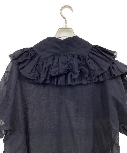 YORI（ヨリ）YORI (ヨリ) 半袖シャツ ネイビー サイズ:38の古着・服飾アイテム