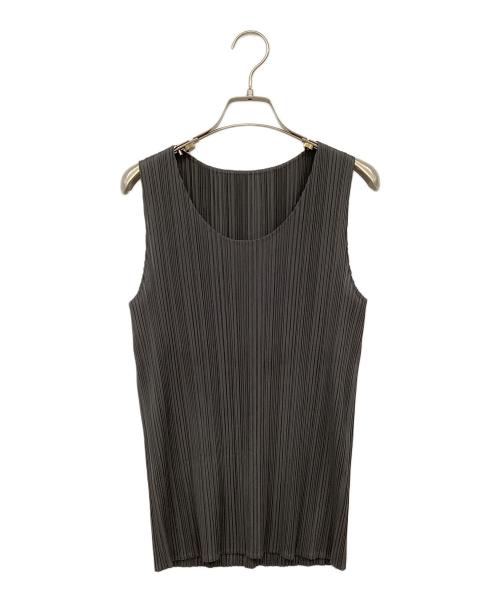 PLEATS PLEASE（プリーツプリーズ）PLEATS PLEASE (プリーツプリーズ) ノースリーブカットソー グレー サイズ:4の古着・服飾アイテム