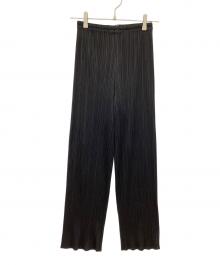 PLEATS PLEASE（プリーツプリーズ）の古着「プリーツパンツ」｜ブラック