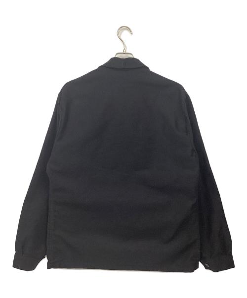 confiance textile（コンフィアントテキスタイル）confiance textile (コンフィアントテキスタイル) ブラックモールスキンワークジャケット ブラック サイズ:48-50の古着・服飾アイテム