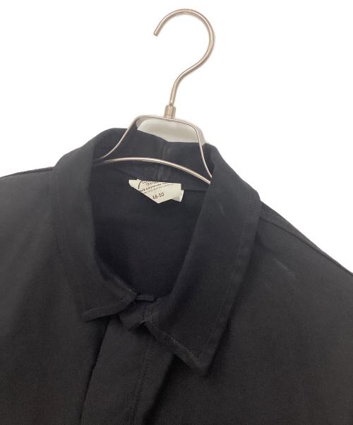 confiance textile（コンフィアントテキスタイル）confiance textile (コンフィアントテキスタイル) ブラックモールスキンワークジャケット ブラック サイズ:48-50の古着・服飾アイテム