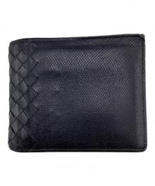 BOTTEGA VENETA（ボッテガベネタ）の古着「ボッテガベネタ/2つ折り財布」｜ブラック