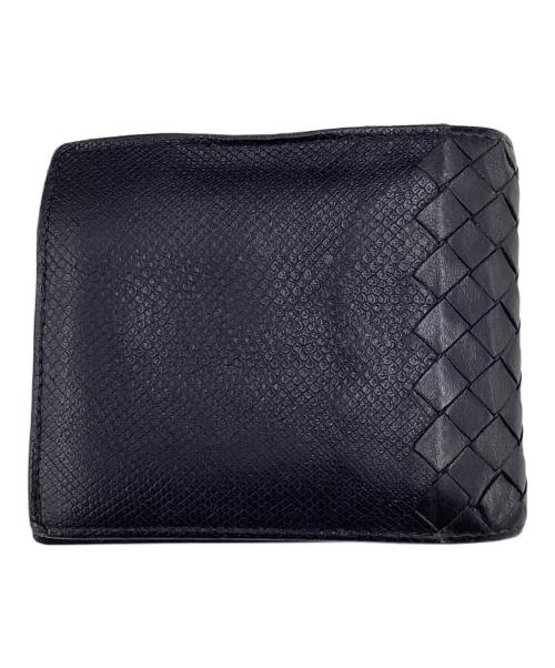 BOTTEGA VENETA（ボッテガベネタ）BOTTEGA VENETA (ボッテガベネタ) ボッテガベネタ/2つ折り財布 ブラックの古着・服飾アイテム