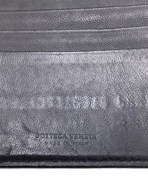 BOTTEGA VENETA（ボッテガベネタ）BOTTEGA VENETA (ボッテガベネタ) ボッテガベネタ/2つ折り財布 ブラックの古着・服飾アイテム