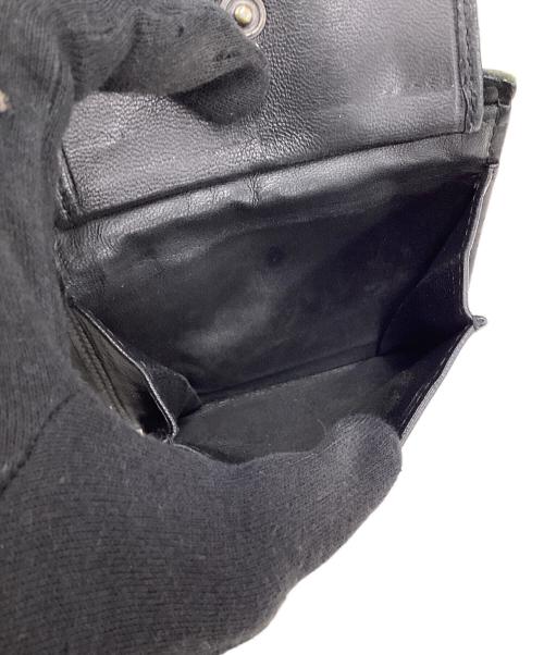 BOTTEGA VENETA（ボッテガベネタ）BOTTEGA VENETA (ボッテガベネタ) ボッテガベネタ/2つ折り財布 ブラックの古着・服飾アイテム