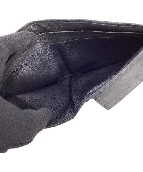 BOTTEGA VENETA（ボッテガベネタ）BOTTEGA VENETA (ボッテガベネタ) ボッテガベネタ/2つ折り財布 ブラックの古着・服飾アイテム
