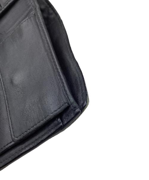 BOTTEGA VENETA（ボッテガベネタ）BOTTEGA VENETA (ボッテガベネタ) ボッテガベネタ/2つ折り財布 ブラックの古着・服飾アイテム