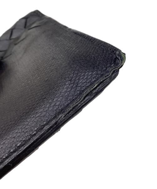 BOTTEGA VENETA（ボッテガベネタ）BOTTEGA VENETA (ボッテガベネタ) ボッテガベネタ/2つ折り財布 ブラックの古着・服飾アイテム