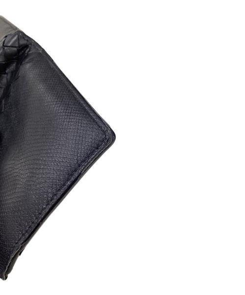 BOTTEGA VENETA（ボッテガベネタ）BOTTEGA VENETA (ボッテガベネタ) ボッテガベネタ/2つ折り財布 ブラックの古着・服飾アイテム
