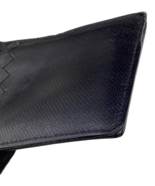 BOTTEGA VENETA（ボッテガベネタ）BOTTEGA VENETA (ボッテガベネタ) ボッテガベネタ/2つ折り財布 ブラックの古着・服飾アイテム